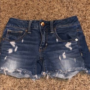 American eagle jean shorts 00
